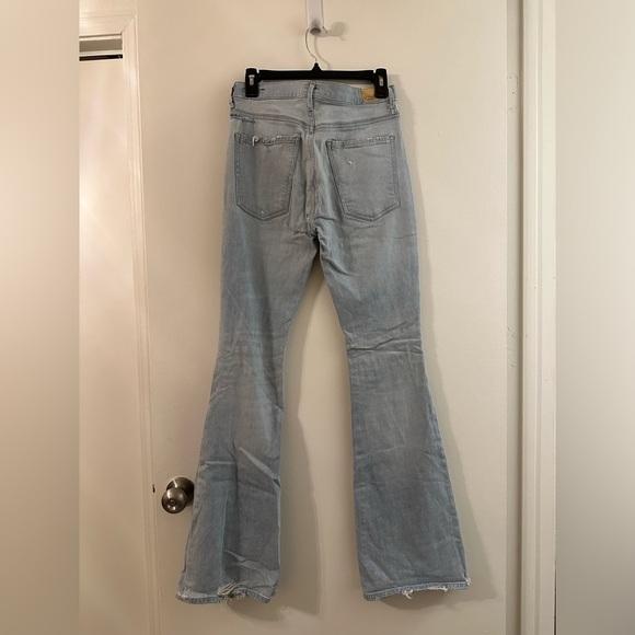 Distressed/Repaired Citizens of Humanity Fleetwood Flared Jeans - Picture 2 of 14